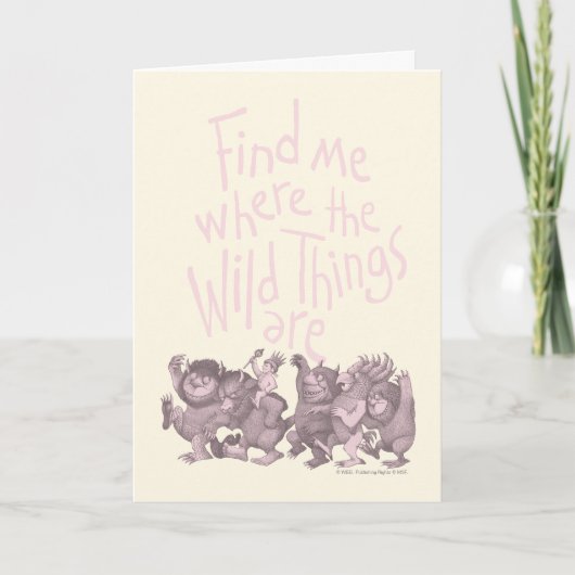 Find Me Where the Wild Things Are Kaart (Voorkant)