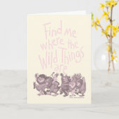 Find Me Where the Wild Things Are Kaart (Gele Bloem)