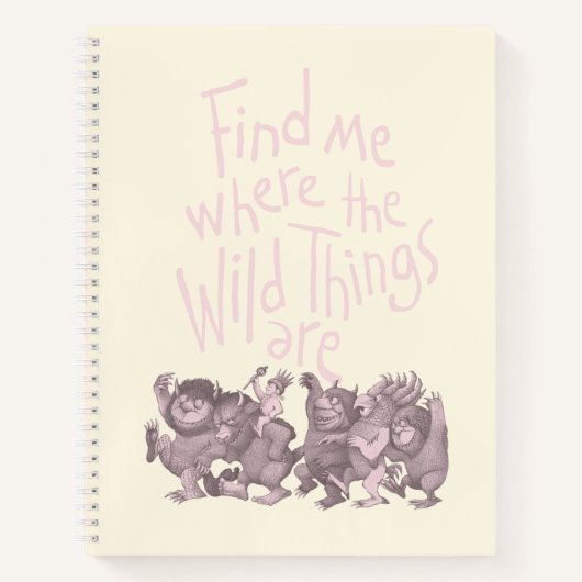 Find Me Where the Wild Things Are Notitieboek (Voorkant)