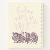 Find Me Where the Wild Things Are Notitieboek (Achterkant)
