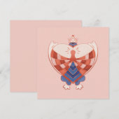 Find My Heart: hartvormig slotblok Feestdagenkaart (Voorkant / Achterkant)