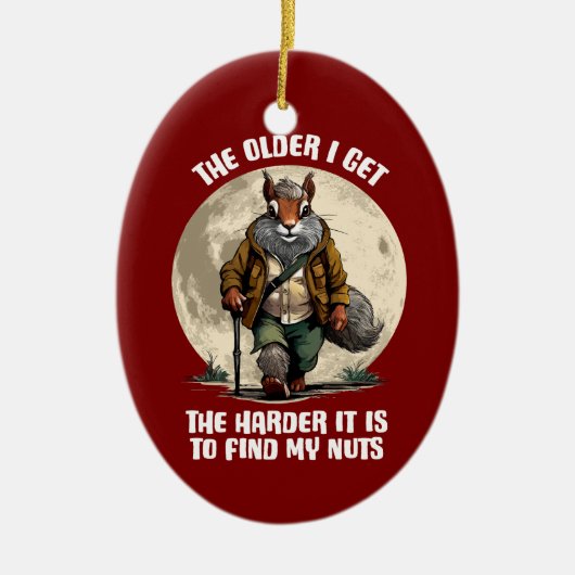 Find My Nuts - grappige eekhoorn Ornament (Voorkant)
