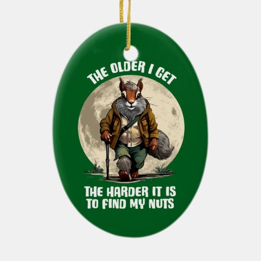 Find My Nuts - grappige eekhoorn Ornament (Achterkant)