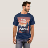 “Find Peace in the Journey” – Unisex Jambhala Vibe T-shirt (Voorkant volledig)