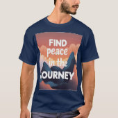 “Find Peace in the Journey” – Unisex Jambhala Vibe T-shirt (Voorkant)