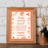 Find The Hidden Objects Baby Shower Game Sign Poster