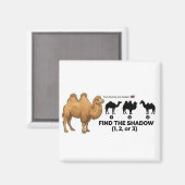 Find The Shadow: Bactrian Camel Educational Toddle Magneet (Voorkant / Achterkant)