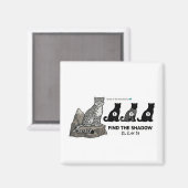 Find The Shadow: Snow Leopard Kazakhstan Animal Wo Magneet (Voorkant / Achterkant)