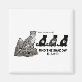 Find The Shadow: Snow Leopard Kazakhstan Animal Wo Magneet (Voorkant)