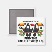 Find The Twin: Toucan Colombia Educational Matchin Magneet (Voorkant / Achterkant)