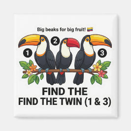 Find The Twin: Toucan Colombia Educational Matchin Magneet