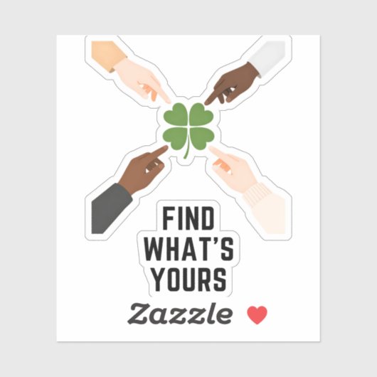 Find Whats Yours Minimal Vinyl Sticker (Vel)