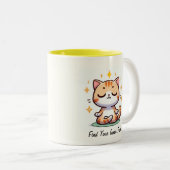 Find Your Inner Purr Tweekleurige Koffiemok (Voorkant rechts)