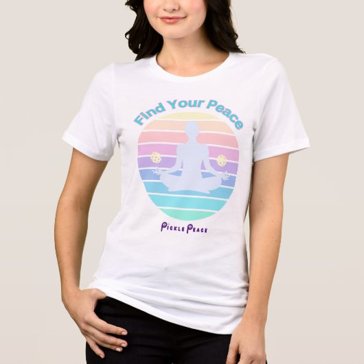 Find Your Peace T-shirt beroemd gemaakt door Pickl (Voorkant)