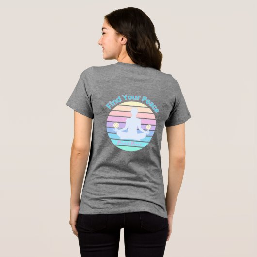 Find your Peace Tri-Blend Shirt (Achterkant volledig)