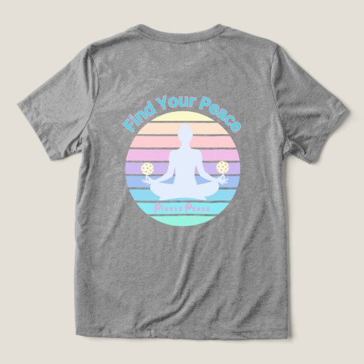 Find your Peace Tri-Blend Shirt (Design achterkant)