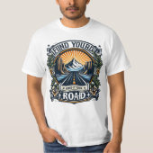 Find Your Road - Adventure Awaits T-shirt (Voorkant)