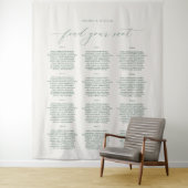 Find Your Seat Wedding Seating Chart Banner Wandkleed (In situ)