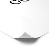 Find Your Seat Wedding Seating Chart Minimalist Poster (Hoek)