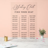 Find Your Seat Wedding Seating Chart Sign  Acryl Bord (Huwelijk)