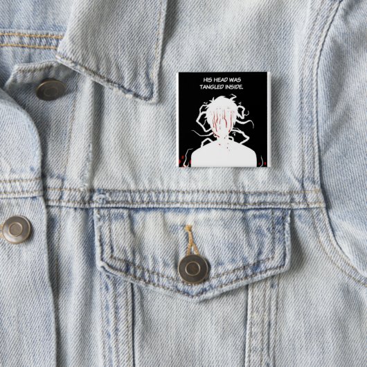 FindChaos - Tangled Vierkante Button 5,1 Cm (In situ)