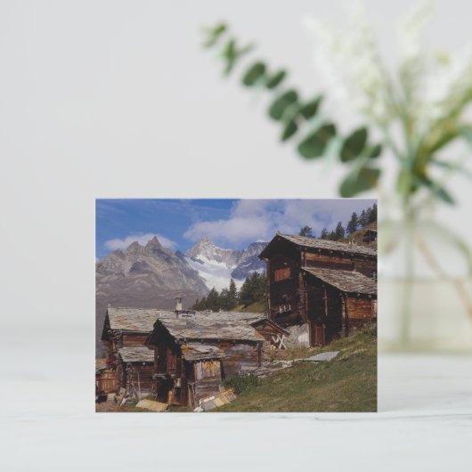 Findeln, Zermatt, Zwitserland Briefkaart (Staand voorkant)