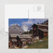 Findeln, Zermatt, Zwitserland Briefkaart (Voorkant / Achterkant)