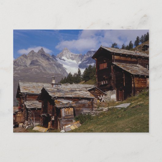 Findeln, Zermatt, Zwitserland Briefkaart (Voorkant)