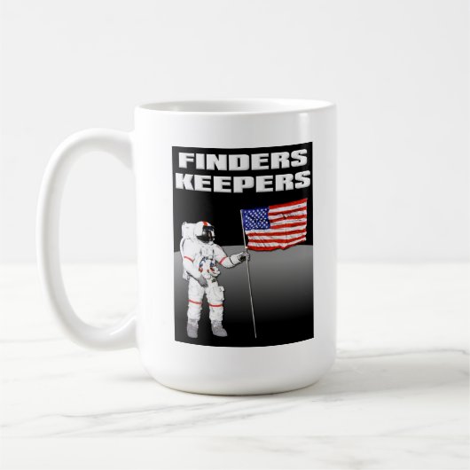 Finders Keepers Maan Grappige Mok (Links)