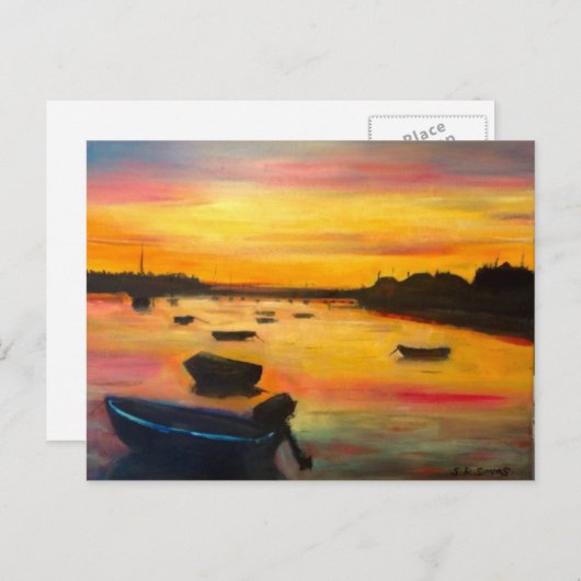 Findhorn Sunset Briefkaart (Voorkant / Achterkant)