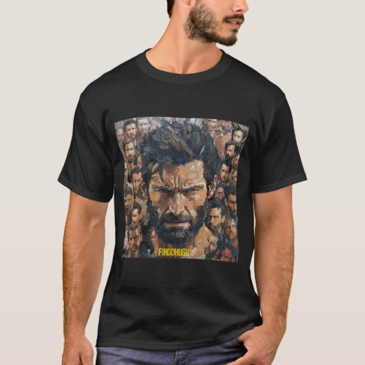 FINDHUGH - Hugh Jackman geïnspireerd T-shirt (Voorkant)