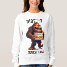 Finding Bigfoot Sasquatch Selfie Black Trui