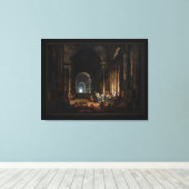 Finding the Laocoon door Hubert Robert Canvas Afdruk (Insitu (Houten vloer))