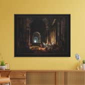 Finding the Laocoon door Hubert Robert Canvas Afdruk (Insitu (Woonkamer))