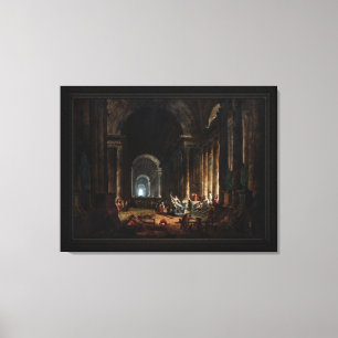 Finding the Laocoon door Hubert Robert Canvas Afdruk