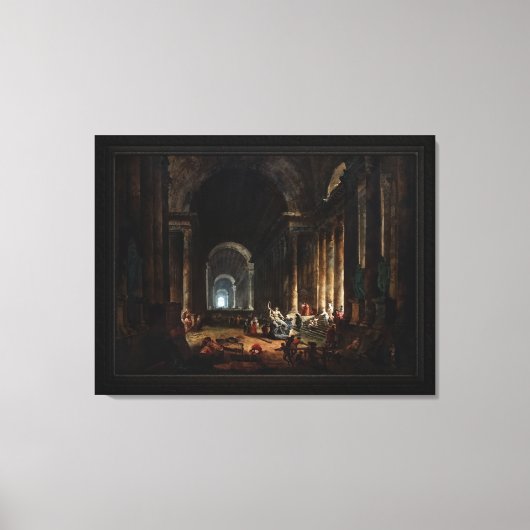 Finding the Laocoon door Hubert Robert Canvas Afdruk (Voorkant)