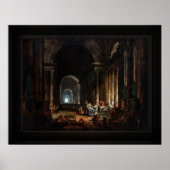 Finding the Laocoon door Hubert Robert Poster (Voorkant)