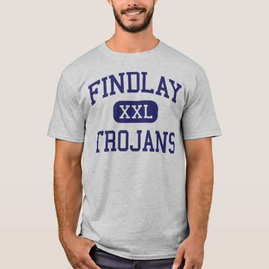 Findlay - Trojans - High School - Findlay Ohio T-shirt (Voorkant)