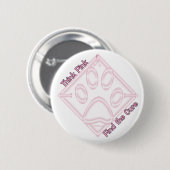 FindtheCure~ThinkPink Ronde Button 5,7 Cm (Voorkant /achterkant)