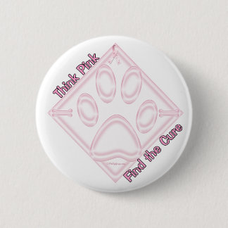 FindtheCure~ThinkPink Ronde Button 5,7 Cm