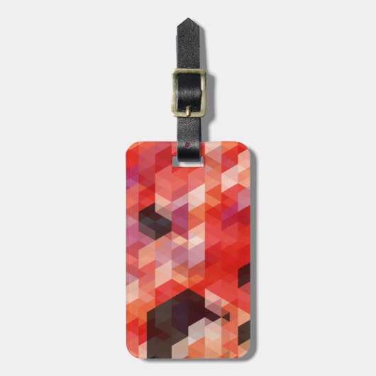 Fine Abstract Cool Cute Girly Retro Mode Bagagelabel (Voorkant verticaal)
