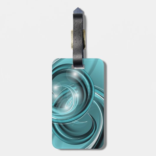 Fine Abstract Cool Cute Girly Retro Mode Bagagelabel (Achterkant verticaal)