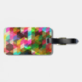 Fine Abstract Cool Cute Girly Retro Mode Bagagelabel (Achterkant horizontaal)