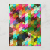 Fine Abstract Cool Cute Girly Retro Mode Briefkaart (Voorkant)