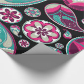 Fine Abstract Cool Cute Girly Retro Mode Cadeaupapier (Hoek)