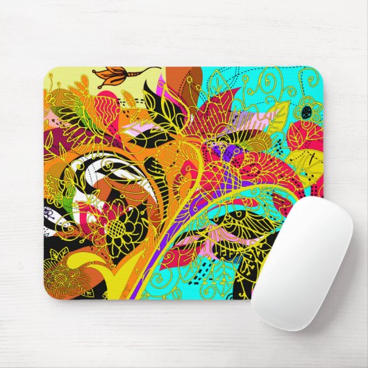 Fine Abstract Cool Cute Girly Retro Mode Muismat (Met muis)