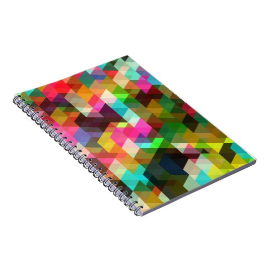 Fine Abstract Cool Cute Girly Retro Mode Notitieboek (Rechterzijde)