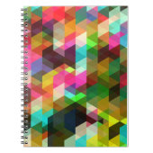 Fine Abstract Cool Cute Girly Retro Mode Notitieboek (Voorkant)