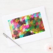 Fine Abstract Cool Cute Girly Retro Mode Rechthoekige Sticker (Envelop)