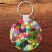 Fine Abstract Cool Cute Girly Retro Mode Sleutelhanger (Voorkant)